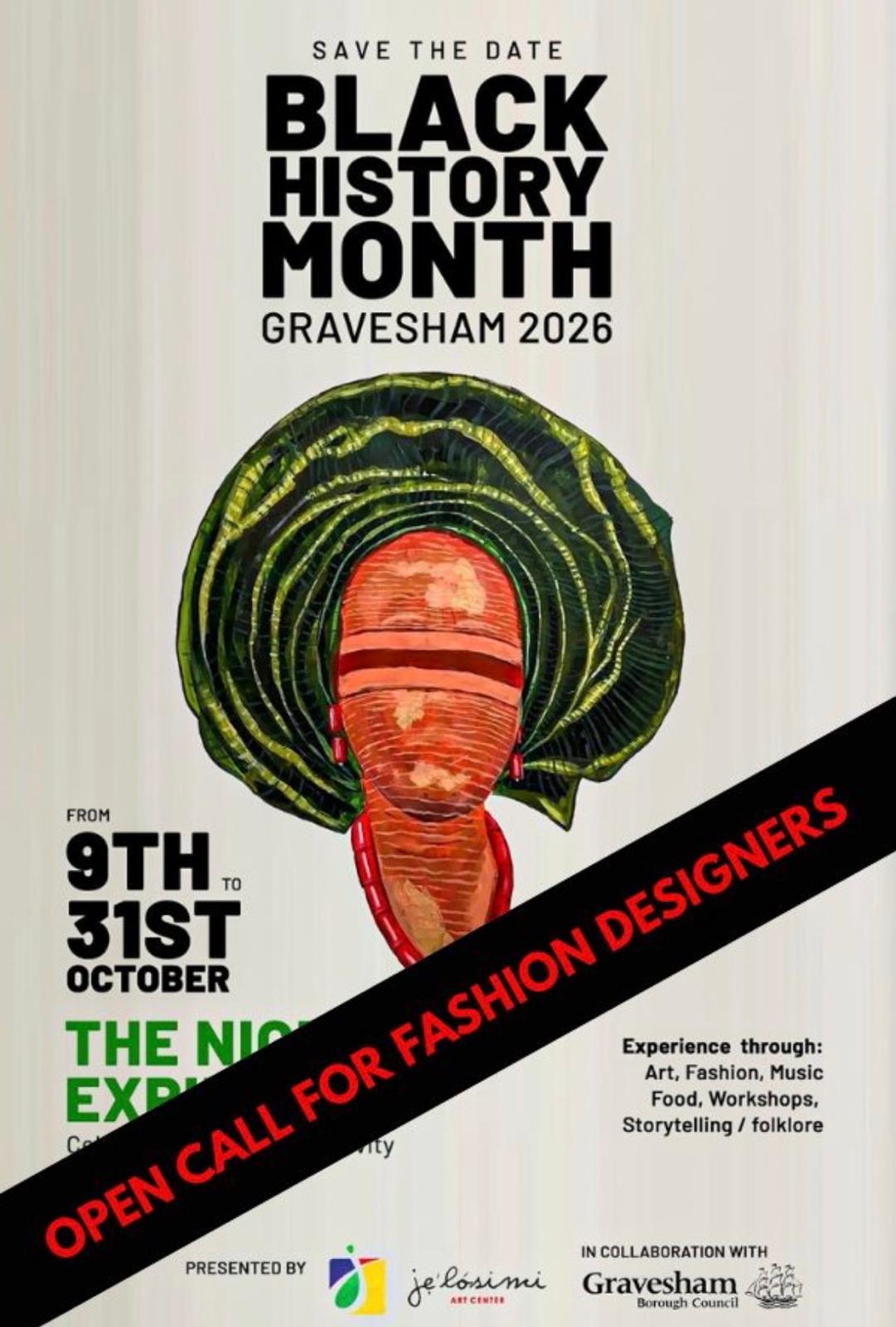  Black History Month - Open Call for Fashion Designers