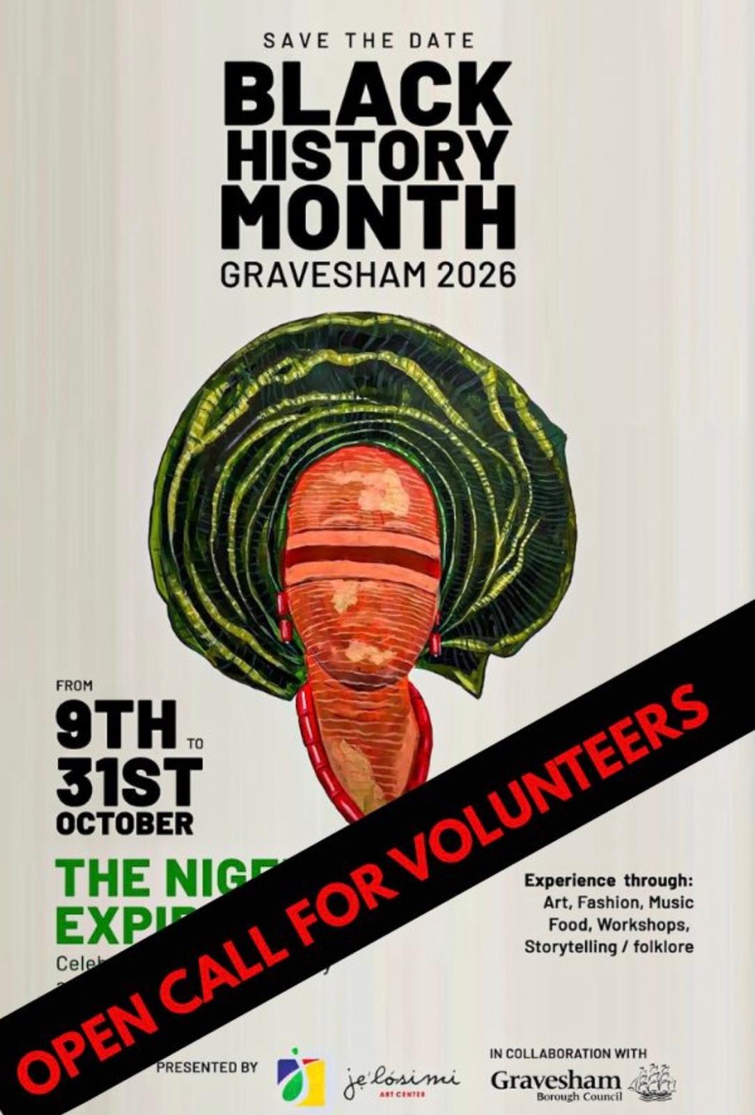  Black History Month - Open Call for Volunteers